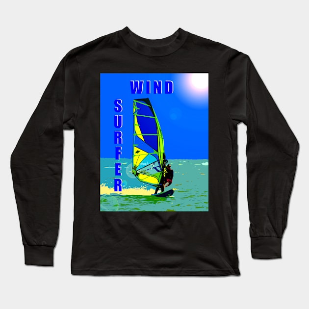 Wind Surfer Long Sleeve T-Shirt by dltphoto